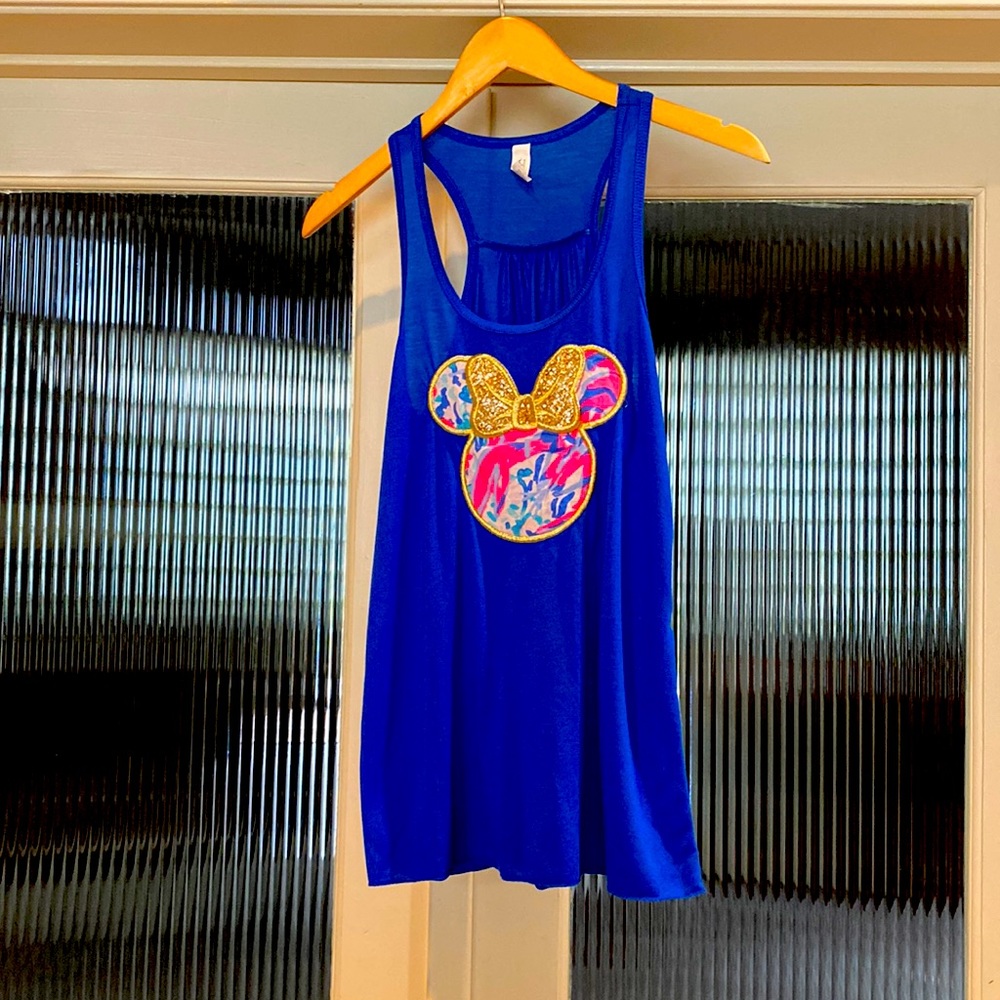 Lilly Pulitzer fabric Disney shirt